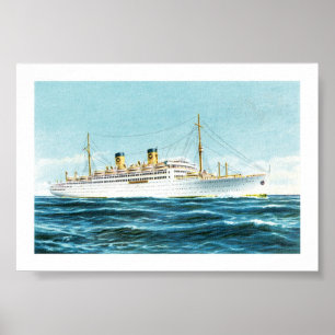 Italia von Zuhause Line Poster