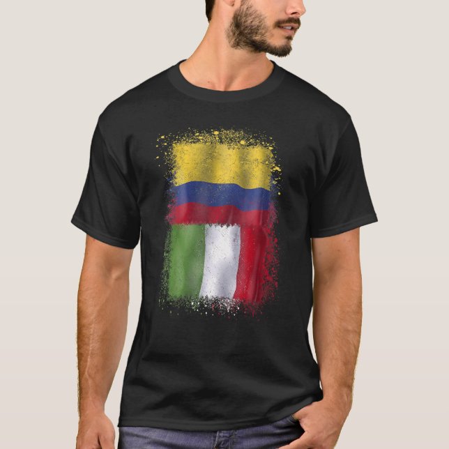 Italia Y Kolumbien Italienische kolumbianische Lie T-Shirt (Vorderseite)