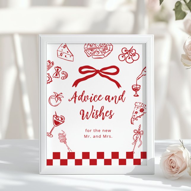 Italian Advice and wishes Thats Amore bridal Poster (Von Creator hochgeladen)