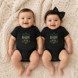 Italian Baby Wir weinen, aber wir meinen es ernst  Strampler