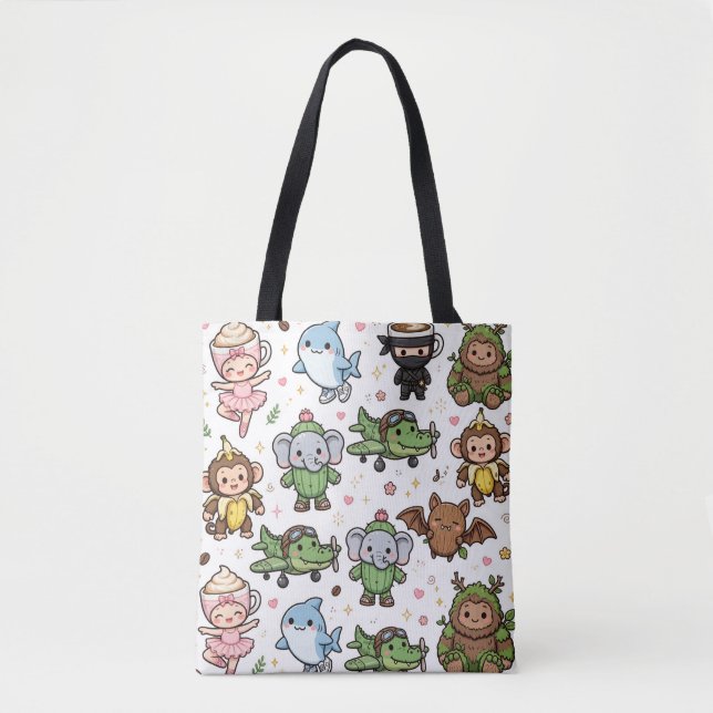 Italian Brainrot All Stars Doodle Tote (Vorderseite)