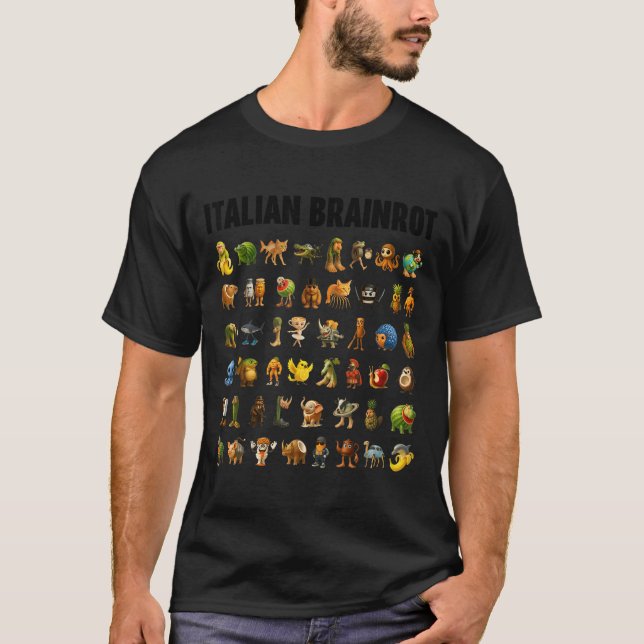 Italian Brainrot Gen-z Meme Funny Brain Rot Christ T-Shirt (Vorderseite)