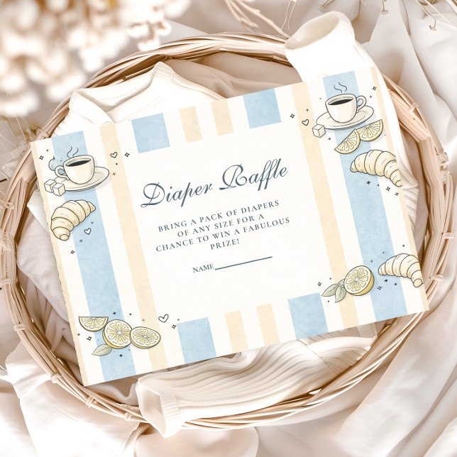 Italian Café Doodle Stripesr Diapper Raffle Begleitkarte (Von Creator hochgeladen)