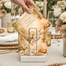 Italian Café Garden Baby Shower Serviette