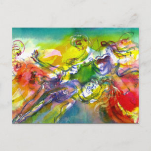 ITALIAN CARNIVAL Masquerade Dance and Music Einladungspostkarte