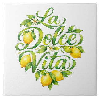 Italian Ceramic Lemon La Dolce Vita Fliese