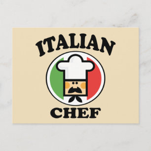 Italian Chef Postkarte