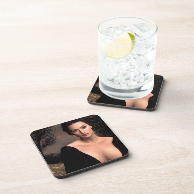 Italian Fall hard plastic coasters Getränkeuntersetzer (Rechte Seite)