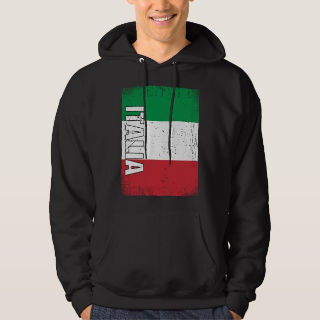 Italian Flag Italy Hoodie (Vorderseite)