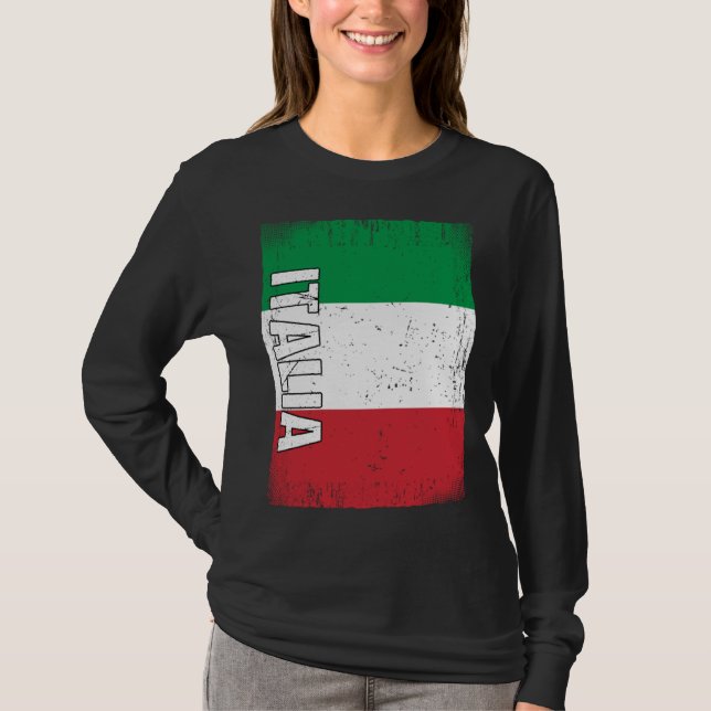 Italian Flag Italy T-Shirt (Vorderseite)