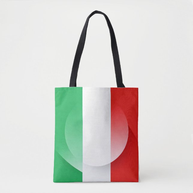 Italian Flag Shoulder Tote – Stylish Patriotic Bag (Vorderseite)