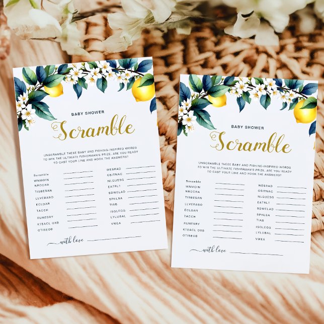 Italian Fun Ciao Baby Lemon Wreath Word Scramble  (Von Creator hochgeladen)