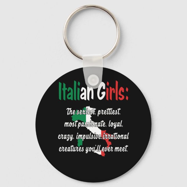 ITALIAN GIRLS FUNNY SCHLÜSSELANHÄNGER (Vorderseite)