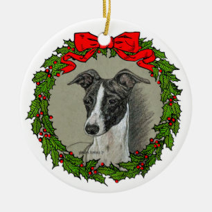 Italian Greyhound Art von Glenda S. Harlan Keramik Ornament