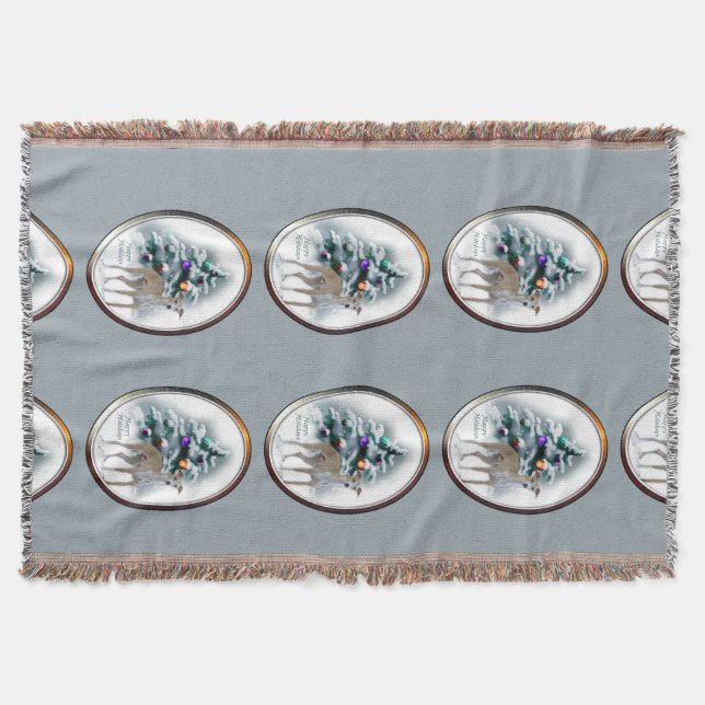 Italian Greyhound Christmas Decke (Vorderseite)
