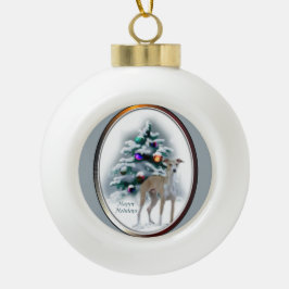 Italian Greyhound Christmas Keramik Kugel-Ornament