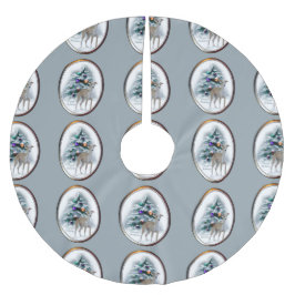 Italian Greyhound Christmas Polyester Weihnachtsbaumdecke