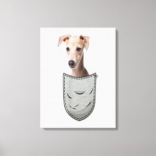 Italian Greyhound Whippet Chest Pocket For Dog Own Leinwanddruck