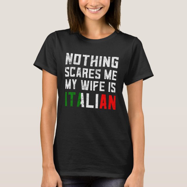 Italian Halloween Costume For Dad Italian Saying T-Shirt (Vorderseite)