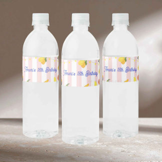 Italian La Dolce Vita Water Bottle Label Wasserflaschenetikett