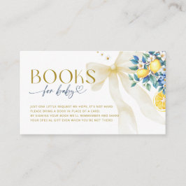 Italian Lemon Blue Tile Sweetie Books for Baby Begleitkarte