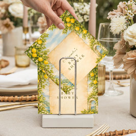 Italian Lemon Garden Baby Shower Serviette