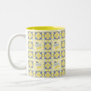 Italian Life Tiles Zweifarbige Tasse