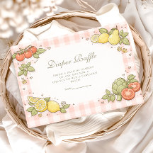 Italian Market Produce Baby Shower Diapper Raffle