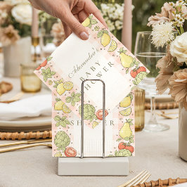 Italian Market Produce Baby Shower Serviette