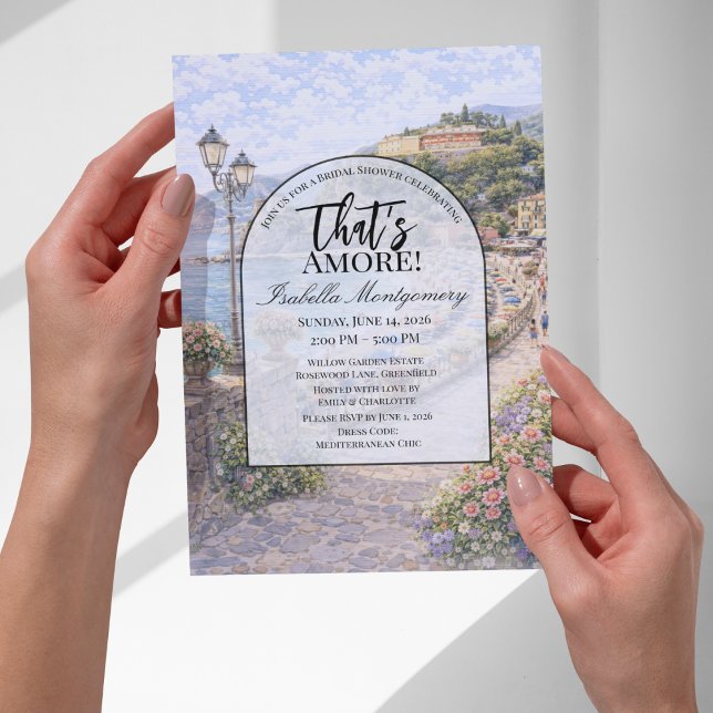 Italian Monterosso al Mare That’s Amore Einladung (Italian Monterosso al Mare That’s Amore Invitations
)