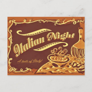 Italian Night Post Card Postkarte