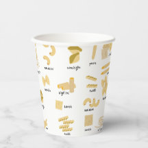 Italian Pasta Shapes & Names Pattern
