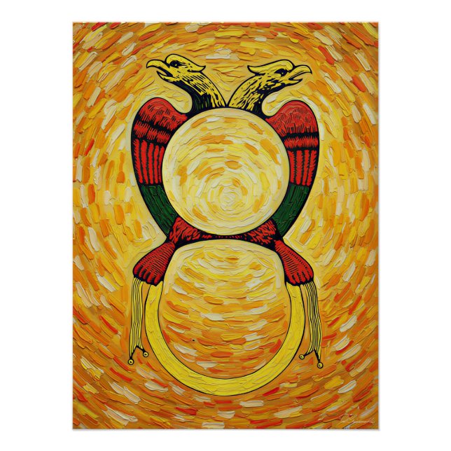 Italian Playing Cards - Ace of Coins Poster (Vorderseite)