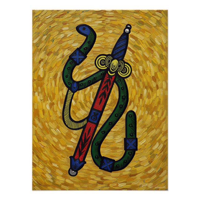 Italian Playing Cards - Ace of Spades  Poster (Vorderseite)