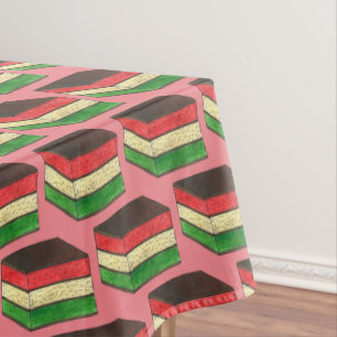 Italian Rainbow Seven Layer Tricolor Cookie Bakery Tischdecke