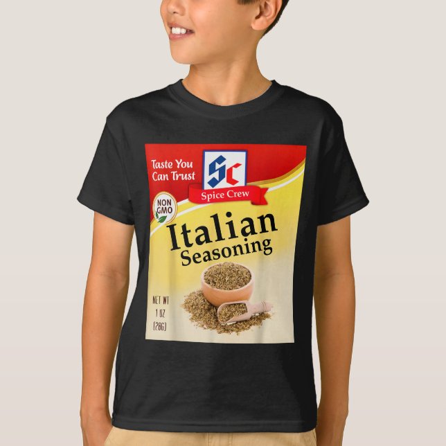 Italian Seasoning Condiment Costume Holiday Sce Co T-Shirt (Vorderseite)