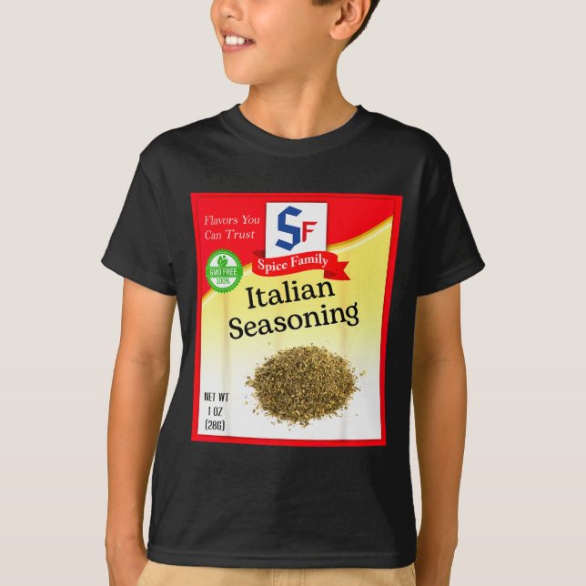 Italian Seasoning Sce Group Costume Family Matchin T-Shirt (Vorderseite)