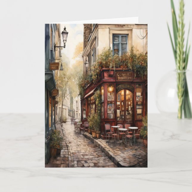 Italian Street Birthday Card Karte (Vorderseite)