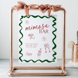 Italian That's Amore Bridal Shower Mimosa Bar Sockelschild