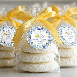 Italian Tiles La Dolce Vita Destination Wedding  Runder Aufkleber