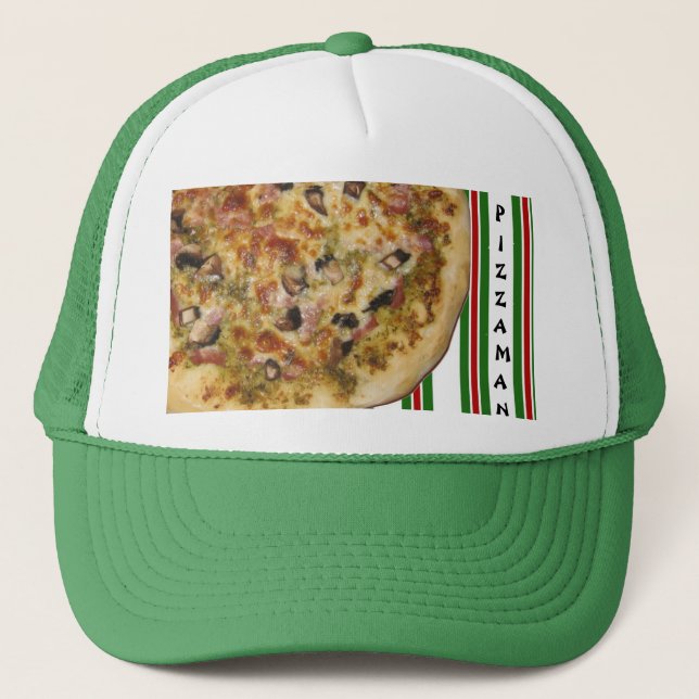 Italiano, PIZZA-MANN Truckerkappe (Vorderseite)
