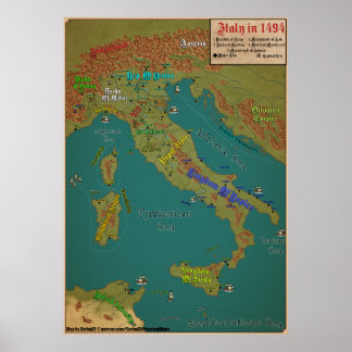 Italien 1494 poster