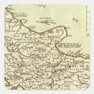 Italien 14 quadratischer aufkleber