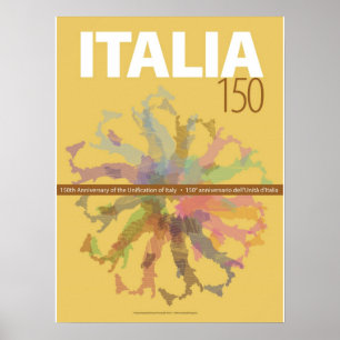 Italien 150 Jahre Jahrestag des Unification Poster