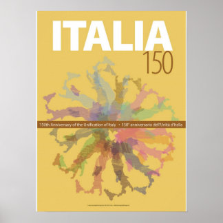 Italien 150 Jahre Jahrestag des Unification Poster