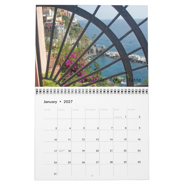 Italien 2010 kalender (Jan 2027)