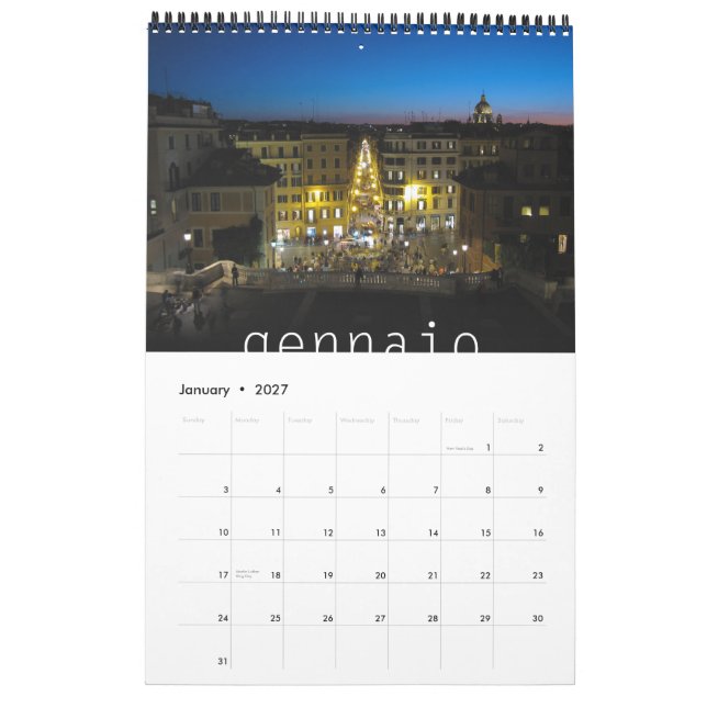 Italien 2011 kalender (Jan 2027)