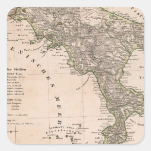 Italien 22 quadratischer aufkleber