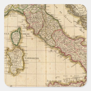 Italien 29 quadratischer aufkleber