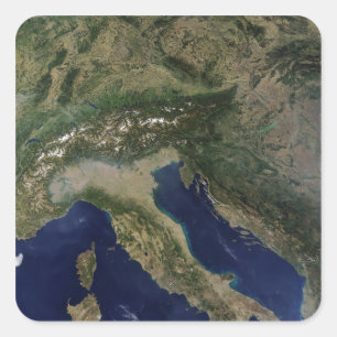 Italien 2 quadratischer aufkleber